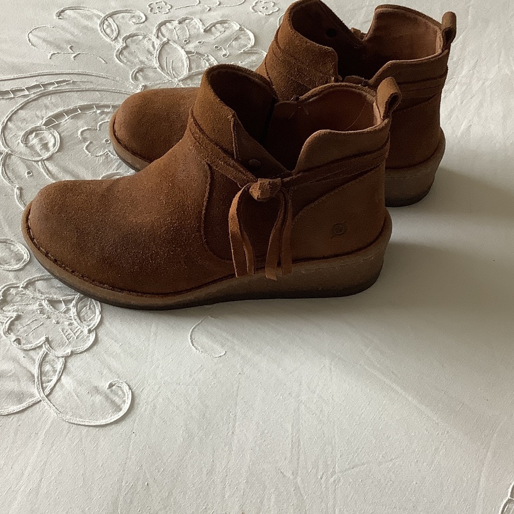 Brown Suede Ankle Boots